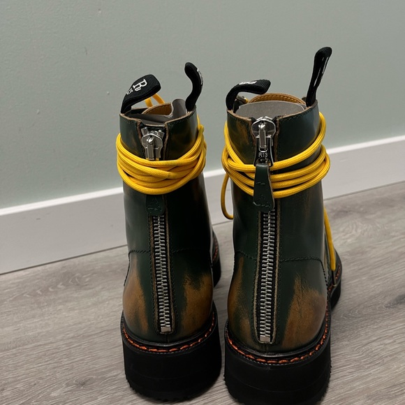 R13 Stack Boot - Hunter Green Remove. Size 10 IT 40 - Picture 9 of 15